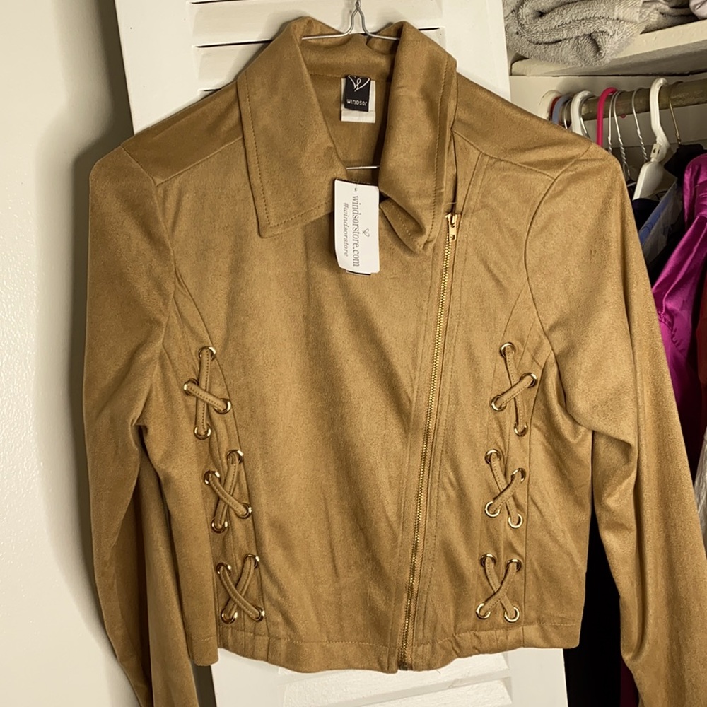 Windsor Women’s Faux Suede Detailed Jacket
